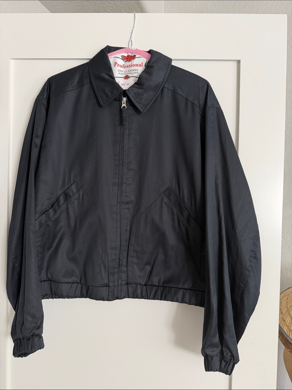 Uniqlo Black Bomber Jacket with Zip